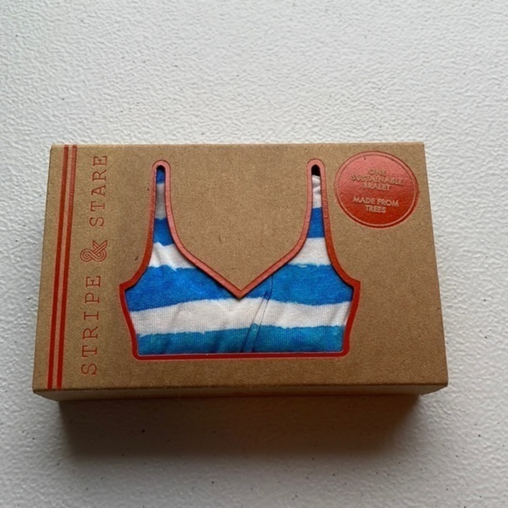 NWT Stripe & Stare the stripe printing t-bra size large